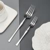 Western Cutlery Set: Stainless Steel Steak Knife, Fork, High-End Dinner and Dessert Spoon Set.