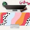 Fun Style Colorful And Variegated Wave Pattern Design Highquality Rubber Bottom Durable Desk Pad Office Desk Accessory