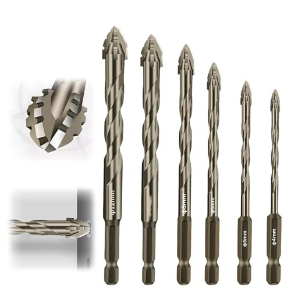 Hex Shank Drill Bits 10 Mm Alloy Steel Drill Bits Chip Clearance Capability Home Improvement For Drills And Screwdrivers