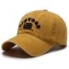 Vintage Letter NEW YORK Embroidery Baseball Cap Visor Washed Cotton Peaked Cap Adjustable Baseball Hats For Man Women