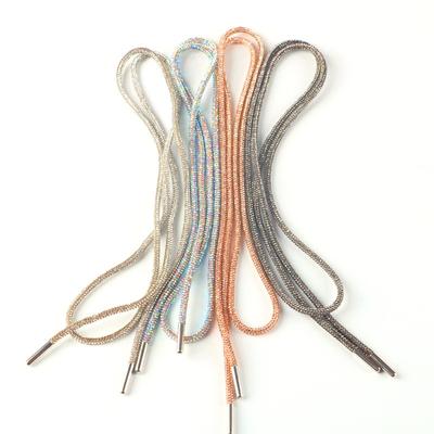 1 Stück Frauen Runde Schnürsenkel 100 CM Luxus Strass Schnürsenkel Diamant Schnürsenkel Turnschuhe Schnürsenkel Schuhe DIY Saiten