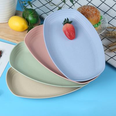 Practical Anti-slid Base Food Plate Widely Used Anti-scratch Plastic Meal Plate for Home