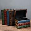 Dekoratives Bücherregal-Zubehör, Dekorationen aus falschen Büchern, Klappdeckel mit Hohlraum-Stauraum, Vintage-Dekor-Stil-Box, für Couchtisch, Auslage