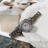 Steel Belt Watch 9676B Women'S Watch With Diamond Shell Surface Small Gold Watch