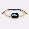 Nidin New Creative Design Evil Eye Charm Chain Bracelets Adjustable 7 Colors For Women Birthday Party Jewelry Accessories Gifts