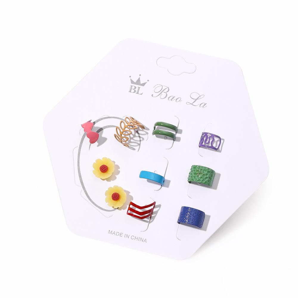 2023 Retro Böhmische Kristall-Tropfenohrringe für Damen - Set mit 5