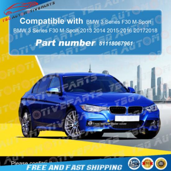 For 2013-18 BMW F30/F31 M SPORT 320i 325d 328i 330d Front Bumper Tow Hook Cover