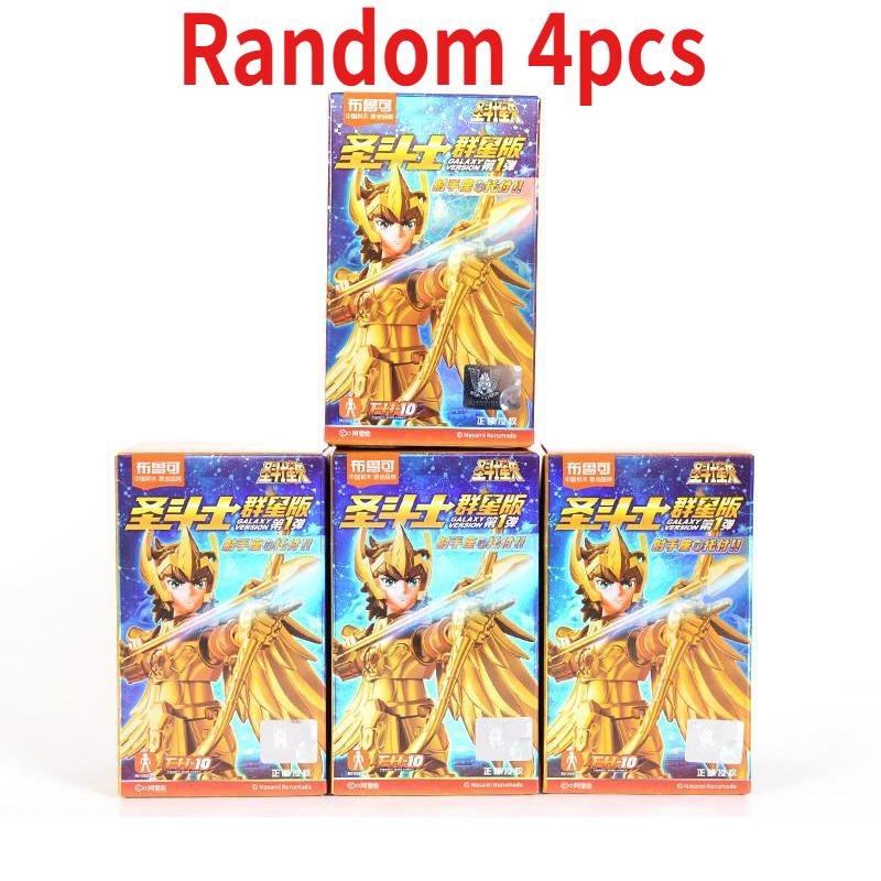 Saint Seiya Galaxy Version 01 Aiolos Shura Ikki Shun Jabu Marin Assembled Model Blind Box Toys Bloks Group Gold Saint