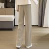 Women's Winter Velvet-Lined High-Waist Wide-Leg Casual Pants