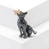 Playful Puppy Animal Pin Secure Clip Design Dog And Butterfly Brooch Fashion Accessory Everyday Wear