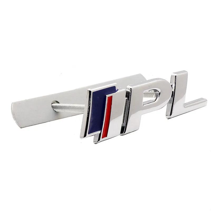 3D Metal IPL Logo Front Grill Car Emblem Badge Sticker Decals Accessories For Q50 Q50L Q30 Q70 G25 QX60 QX70 FX35 FX37