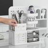 All In One Desk Storage Organizer With Pen Holder Pegboard And Drawers For School Office And Makeup Supplies