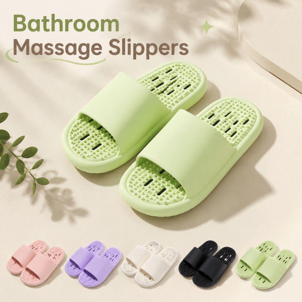 Anti-odor Bathroom Massage Slippers Acupressure Home Sandals New Women Slippers  Indoor Outdoor