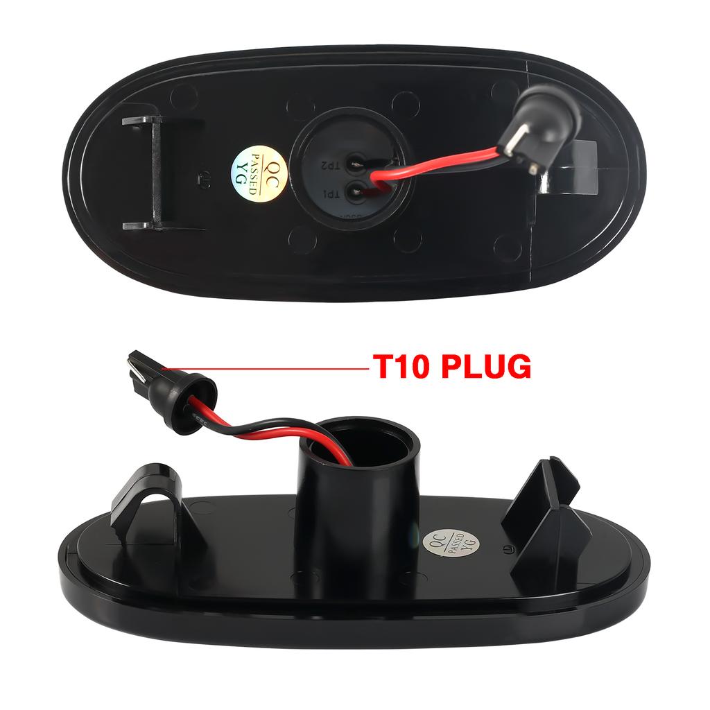 2Pcs For Benz Sprinter W906 2006-2018 VW Crafter 2006-2016 Clear & Smoked Lens LED Side Marker Lamp Amber Lights