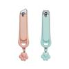 Cute Cat Paw Nail Clippers with Pendant - Portable, Splash-Proof, Women’s Manicure Tool
