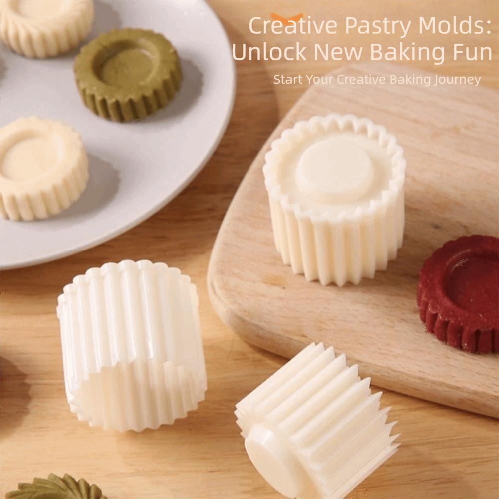 Non-Stick Hand Press Mooncake Mold Double‑Sided DIY Pastry Stamp Cookie Pastry Mold Gift Making
