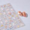 TENSOR Cartoon Embossed 3D Nail Stickers - Autumn Outing Little Rabbit (TS-3914)