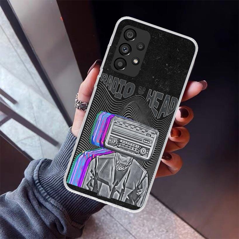 Bnad R-Radiohead Handyhülle Für Samsung Galaxy A12 A52S A42 A32 A22 A51 A50 Note 20 Ultra 10 S10 Plus A71 A70 A31 A30 A10S Galax
