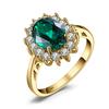 JewelryPalace Prinzessin Diana Kreierter Blauer Saphir 925 Silber Verlobungsring Rubin Natürlicher Amethyst Citrin Blauer Topas