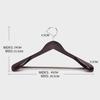 4 pièces Cintre en Bois Massif Haners Épaules Larges Cintre Manteau en Bois Antidérapant Costume Pantalon Vêtements Pour Placard Penderobes Ogazer
