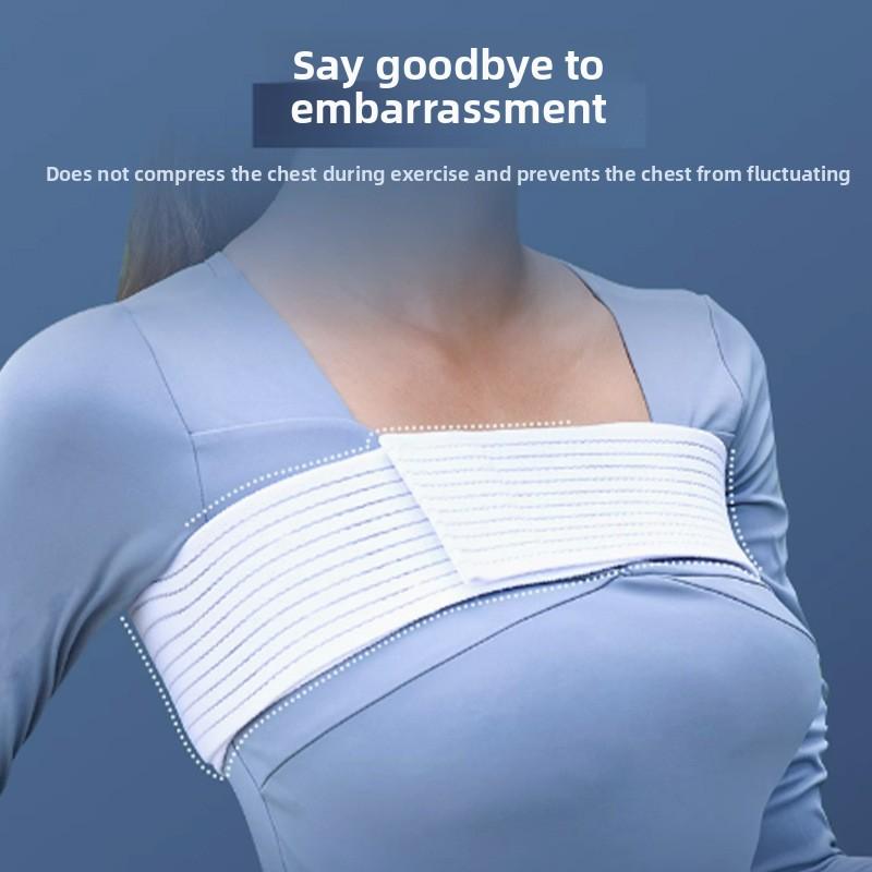 

High Elastic Chest Strap for Skipping Rope Running Shockproof Pressure Protection Sports Strap Chest Wrap Fixed Bandage