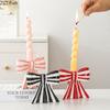 Classic Color Bow Candle Holder French Romantic Wedding Ceramic Candlestick Decoration Candlelight Dinner Atmosphere Decoration