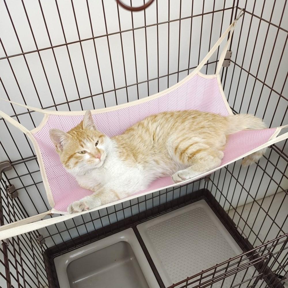 Breathable Mesh Cat Hanging Hammock Wear Resistant Hanging Sleeping Bed  for Cats and Dogs