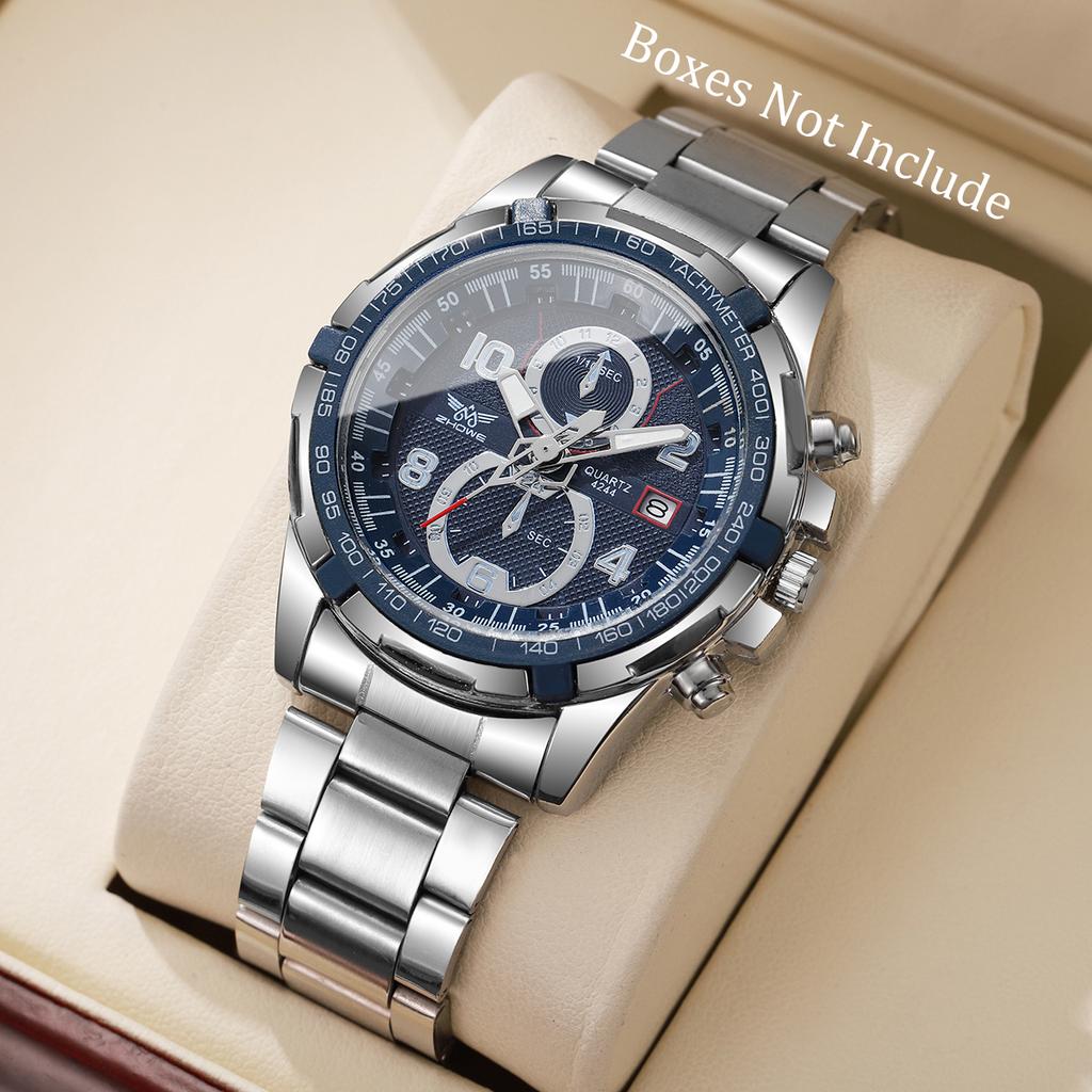 Luxury Men's Watch Date Fashion Watch Men Calendar Quartz Wristwatch Reloj Hombre