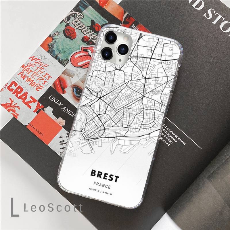 

Чохол для телефону Ins Travel Country Sketch City Map Phone Case для iphone 13 12 5 5s 5c se 6 6s 7 8 plus x xs xr 11 pro max iphone 12 pro max