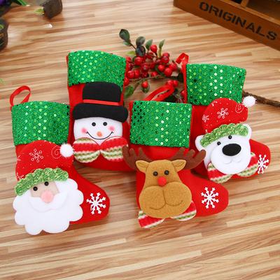 Christmas Decorations, Christmas Socks, Children's Christmas Tree Ornaments, Old Man Snowman, Deer Bear, Christmas Small Socks