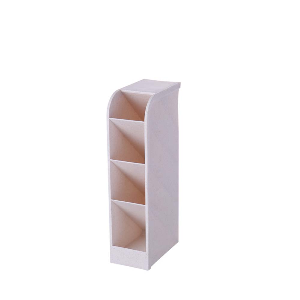 Pen Holder Plastic Slant Organiser Transparent Multi-Compartment Organiser Desktop Kids Four Compartments