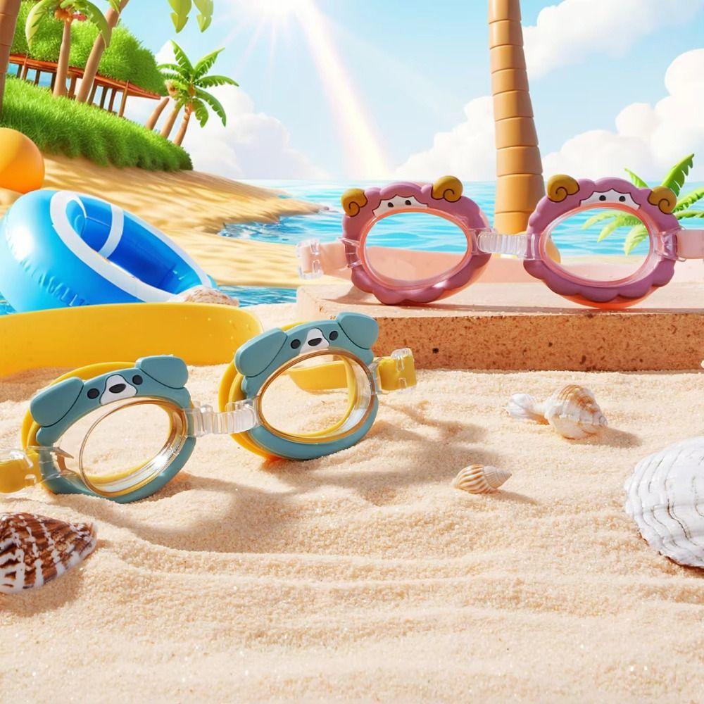 Cartoon Animal Children's Swimming Goggles Anti Little Bear Swimming Goggles  Water Activities