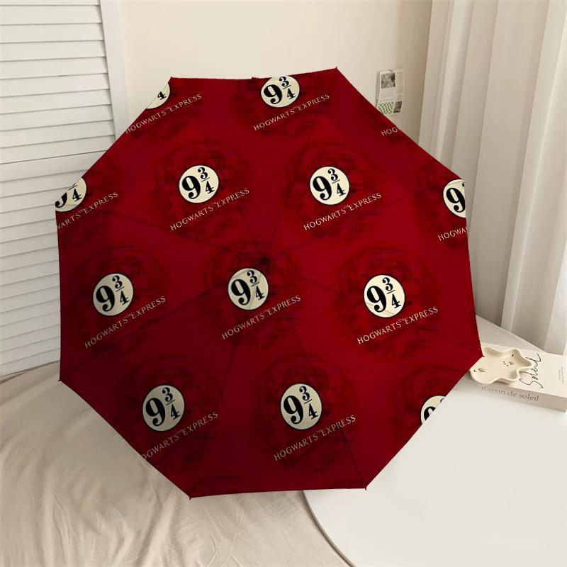 

1PC Warner Hogwarts Express 9 3/4 Platform Umbrella-8-Rib Reinforced, Automatic Open, Lightweight & Durable-A64