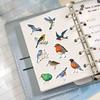 500Pcs/Roll Bird Roll Stickers Phone Scrapbook Envelope Gift Water Cup Guitar Skateboard Notebook Waterproof Decorative