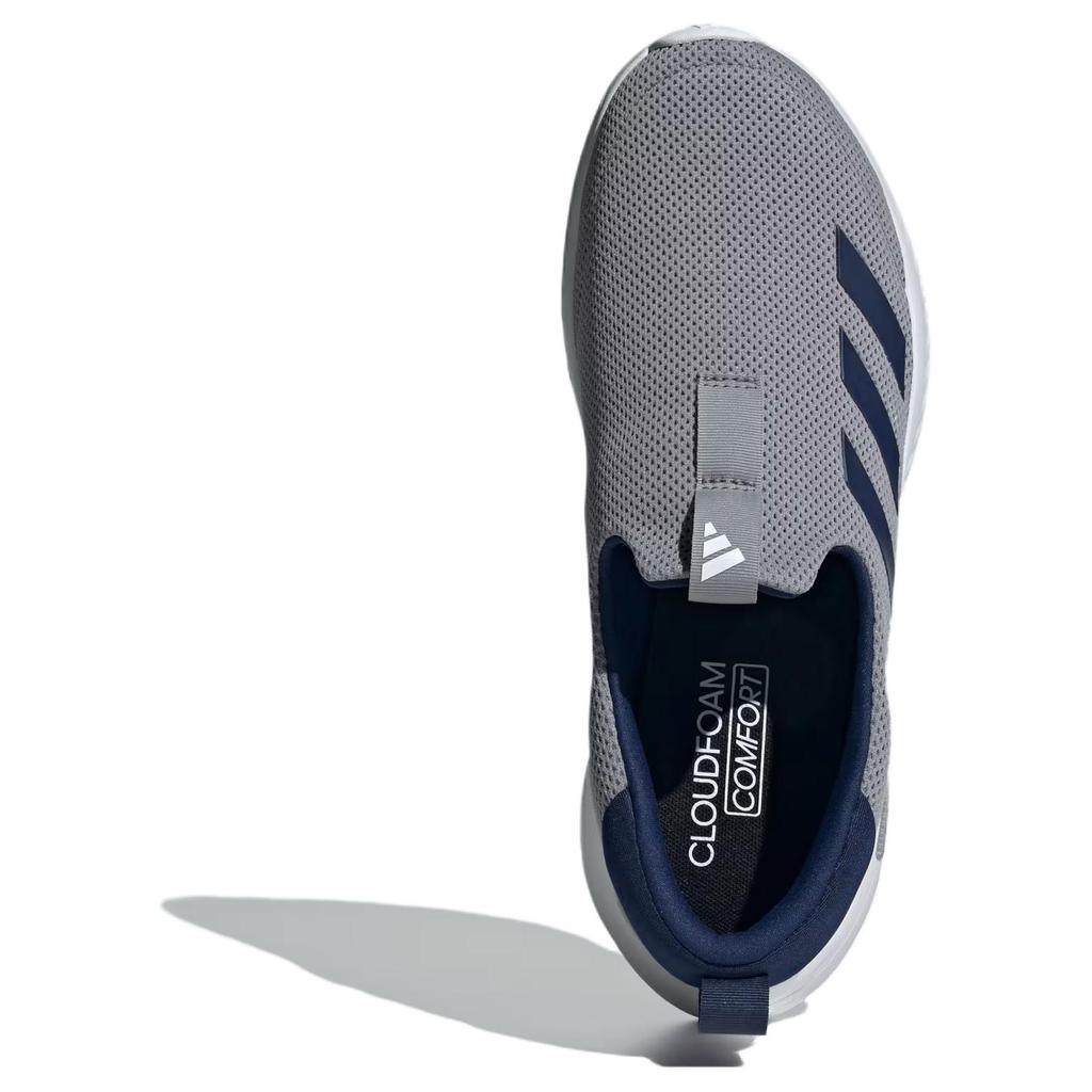Adidas Cloudfoam Comfortable Lightweight Non-Slip Wear-Resistant Breathable Low-Top Casual Shoes Men Casual Shoes Gray Blue White ID6509
