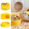 PETG Chewing Resistant House Cheese Hamster Hideout, Funny Cave House, Small Pet Hideout Food Bowl, Cage Accessory for Gerbils, Guinea Pigs
