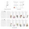 Monolike A5 Happy and Lucky Diary Set - Lunchtime - Includes annual, monthly, and weekly plans, a scheduler, and an illustrated diary.