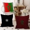 Morocco Map Flag Cushion Cover Decorative Pillow Sofa Home Decor Case Pillow Cases