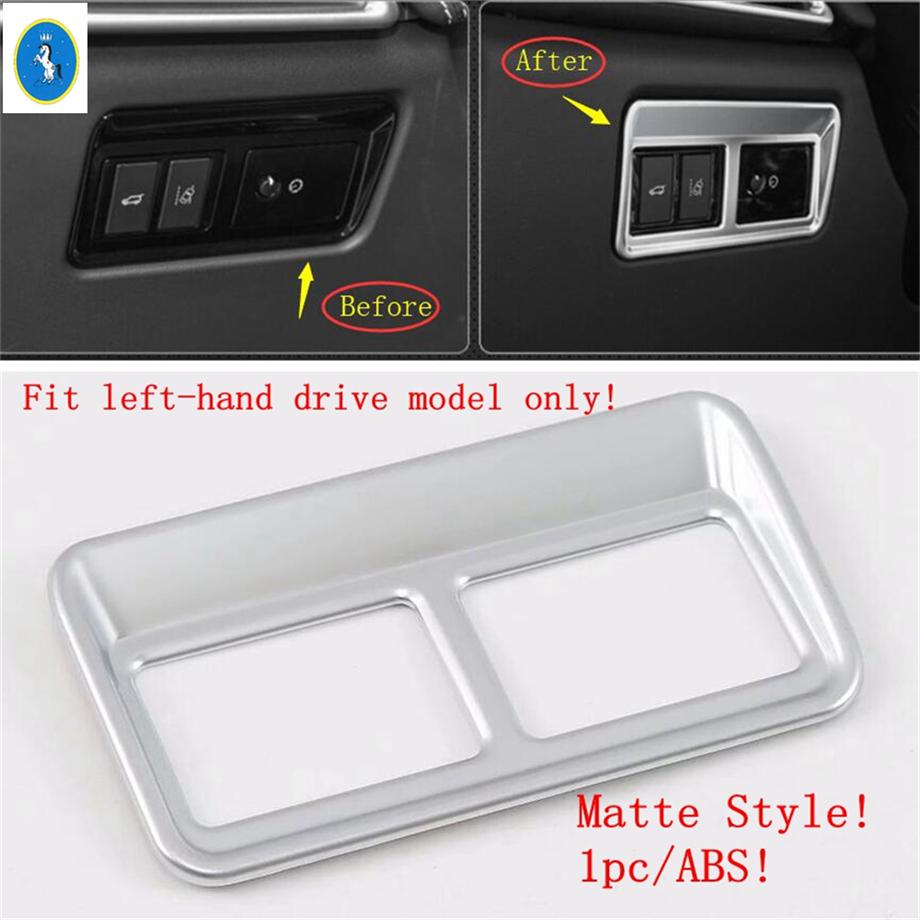 Matte Car Trunk Hook / Water Cup Holder / Window Lift  Decor Panel Cover Trim ABS Accessories For Jaguar F-Pace X761 2017 -
