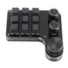 Mini Gaming Keypad 3 Knobs RGB Backlit Blue Switch Programmable 9 Key Keypad for Music Office Media