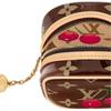 Louis Vuitton X Takashi Murakami Cube Monogram Cherry Print Faux Crystal Wallet Women Wallet Brown M14943