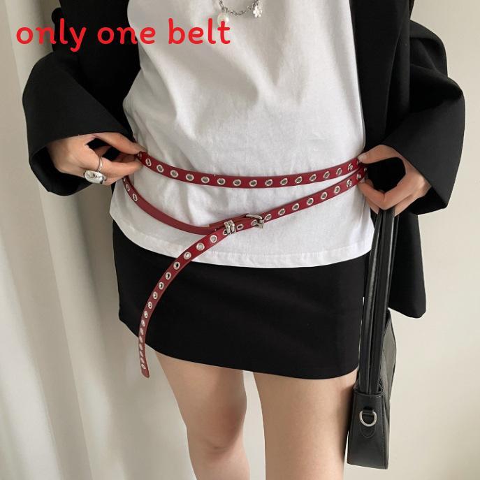 Pu Leather Double Layer Belt For Women With Pin Buckle Spring 2025 Fashion Accessory