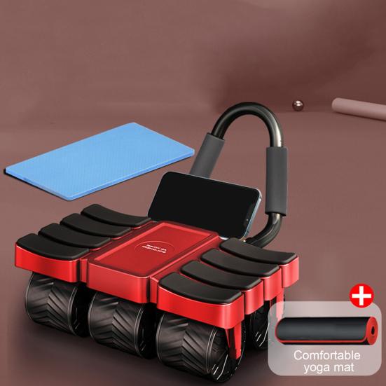 Abdominal Roller Wheel with Automatic Rebound Elbow Support Men Women Core Workout