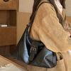 Casual Retro Versatile Commuter Niche Underarm Bag Soft Leather Women'S Bag Portable Shoulder Messenger Tote Bag