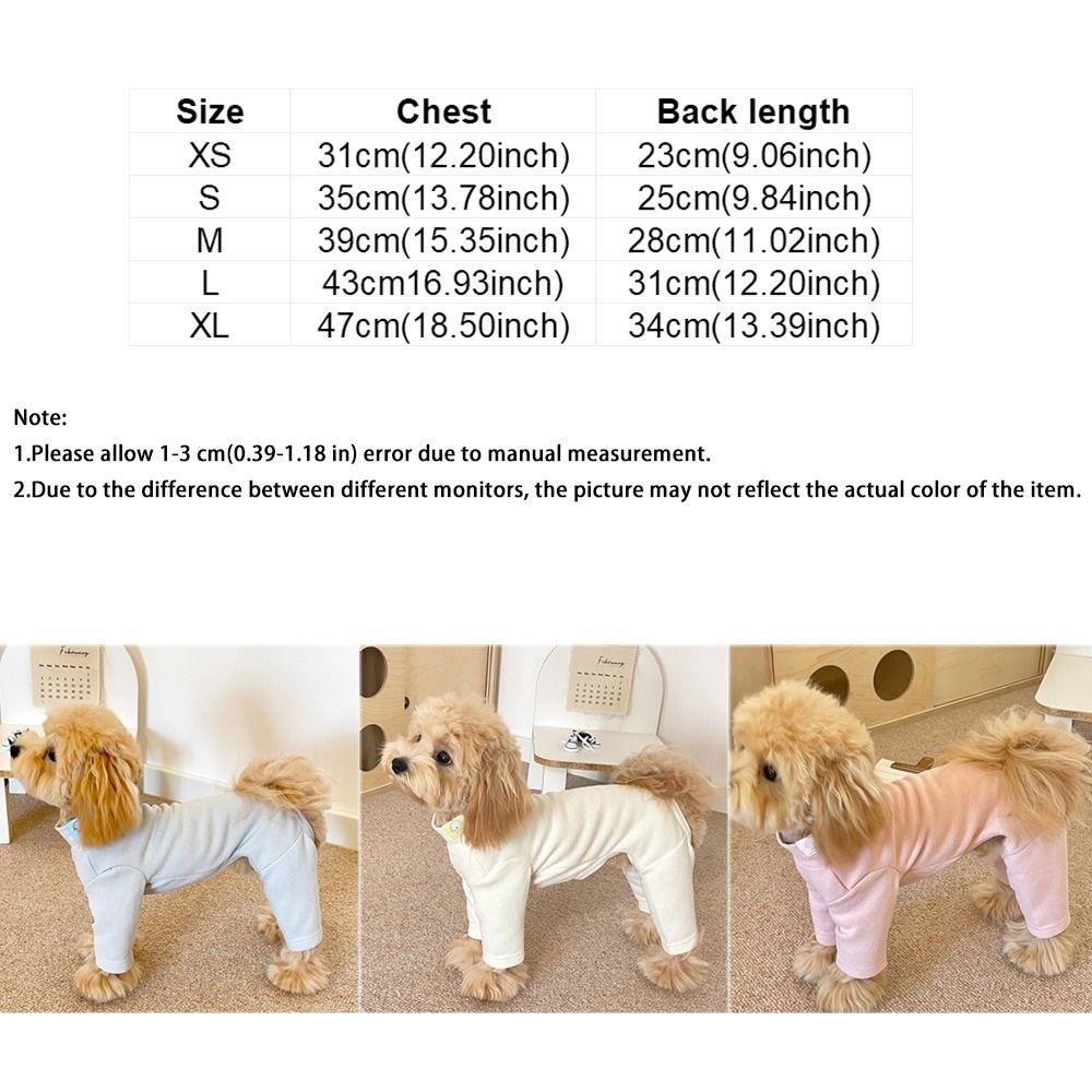 Warm Elastic Pet Jumpsuit Windproof Dog Fleece Pajamas Pet Four Legged Pants Small Medium Dogs