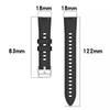 1Pc 18mm Silicone Watch Band Compatible with Garmin Vivoactive 4S/Vivomove 3S/Venu 3S 41mm/Venu 4 41mm/Venu 2S/Forerunner 255S/265S, Soft Sport Strap