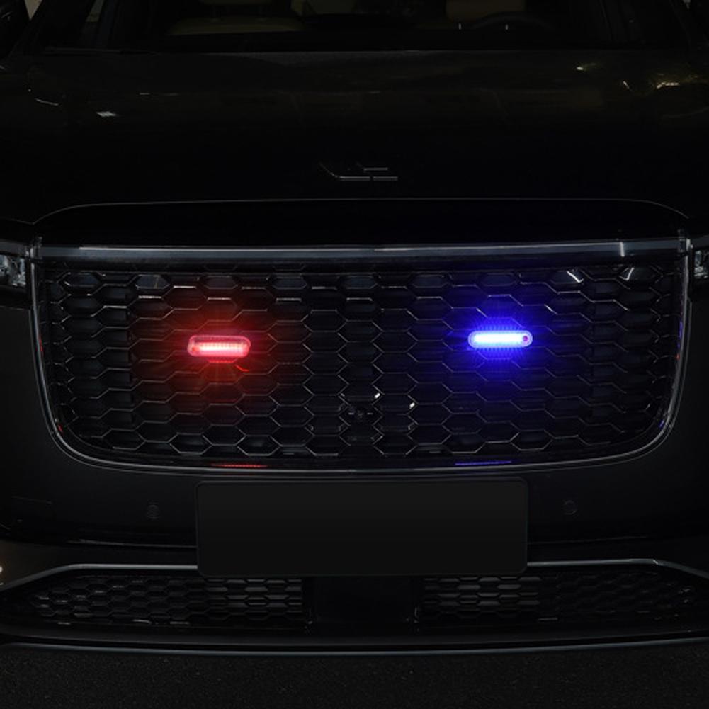 Lampe de poche LED solaire pour voiture, alarme de nuit, stroboscope, feu de circulation