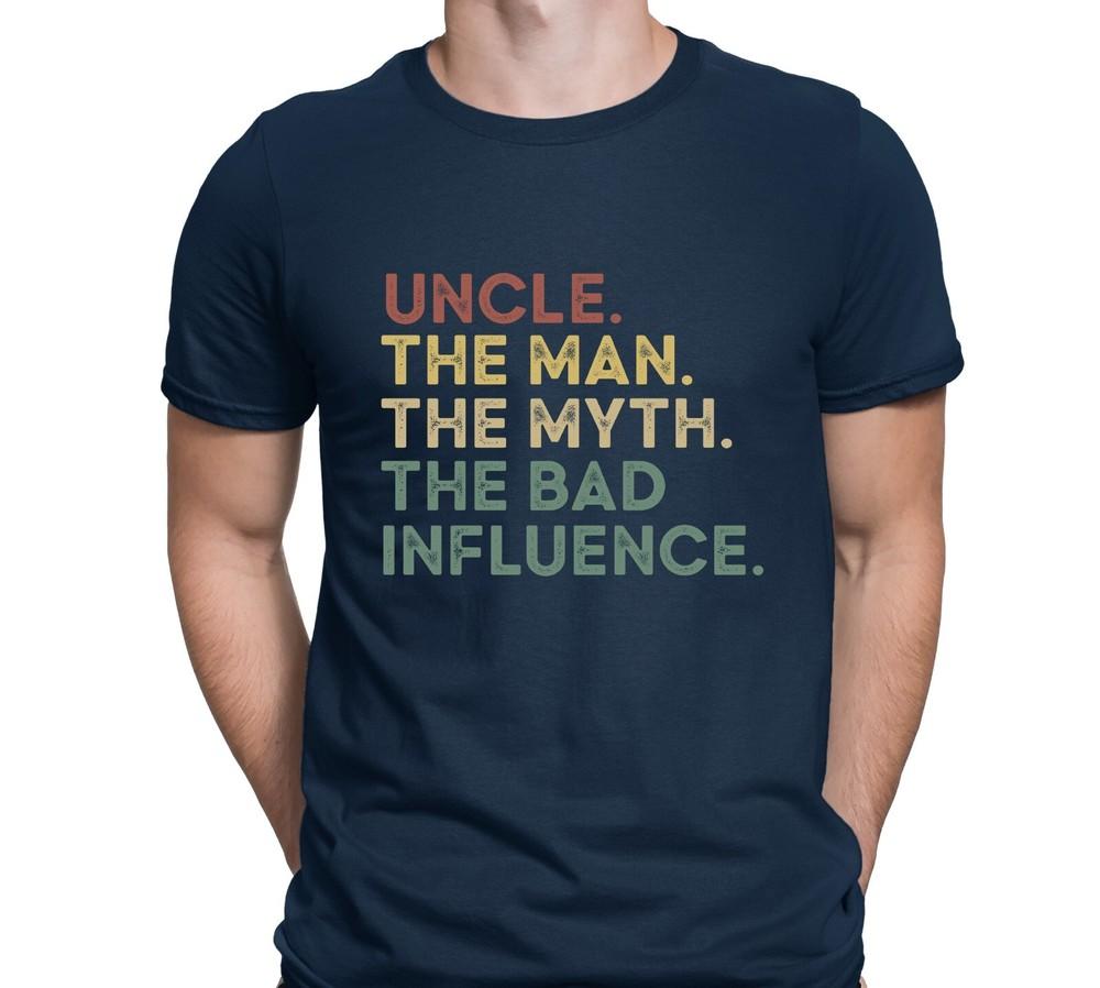 

Uncle Gift T-shirt The Man Myth Legend Funny Family Tee Fathers Day Dad Mens Top 2XL