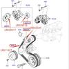 LR011327 LR035545 LR039516 LR039517 3.0 V6 5.0 V8 Drive Belt Idler pulley Tensioner for Discovery LR4 Range Rover RR Sport 2014