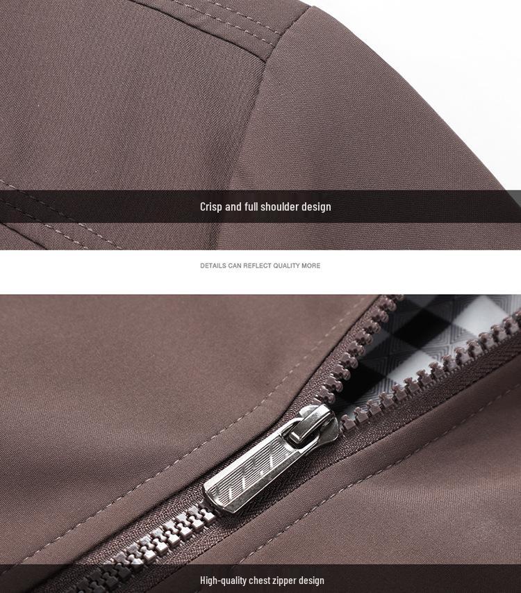 Herren Freizeitjacke, leicht, einfarbig, Frühling & Herbst, Übergröße verfügbar